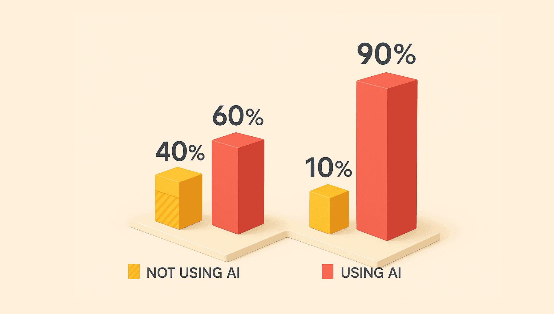 Chart showing AI value